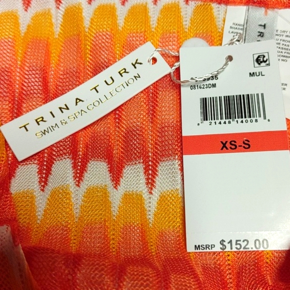 Trina Turk Women's Sunray Tunic Cover Up XSmall - Picture 2 of 6